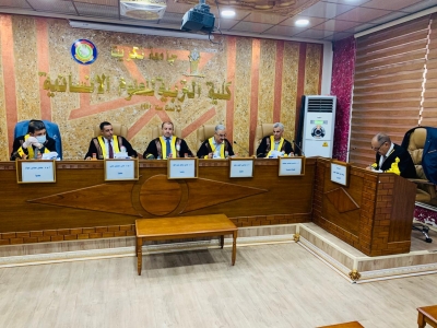 Dean of college of Basic Education Participate in a Discussion at University  of Tikrit