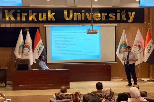 University of Kirkuk concludes a training course on the mechanism of publishing research in reputable journals