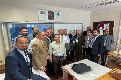 A teacher from the University of Kirkuk participates in an international scientific conference