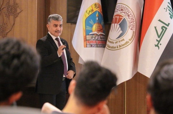 University of Kirkuk holds an awareness lecture on the mental and psychological preparation of Al-Talaba Sports Club players