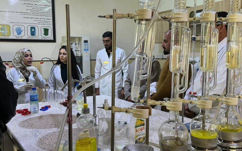 كلية الزراعة/الحويجة تختتم دورة تدريبية عن اهمية المختبرات العلمية في المجال الزراعي