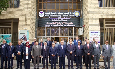 The Dean of the College of Administration and Economics participates in the Deans’ Committee meeting at the University of Basra and is honored with a letter of appreciation