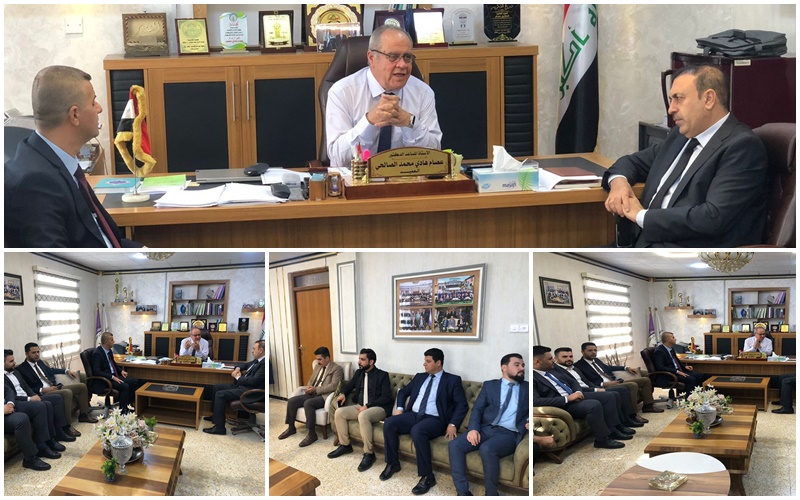 استقبال عميد الكلية أ.م.د.عصام هادي محمد الصالحي وفد من حزب الديمقراطي الكوردستاني