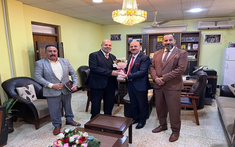 زيارة وفد من ائتلاف النصر ورئيس مجلس الامناء في الاتحاد الدولي