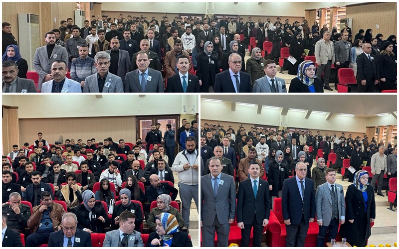 تفقد السيد عميد الكلية أ.م.د.عصام هادئ الصالحي القاعات الامتحانية في الكلية