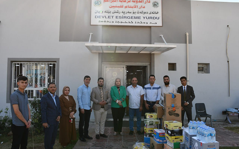 وفد كلية الإدارة والاقتصاد في زيارة إنسانية إلى دار الأيتام لتعزيز الدعم والرعاية