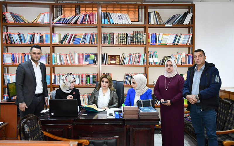 لجنة مركزية تزور كلية الإدارة والاقتصاد لمتابعة تنفيذ مبادرة &quot;أقرأ&quot; في جامعة كركوك