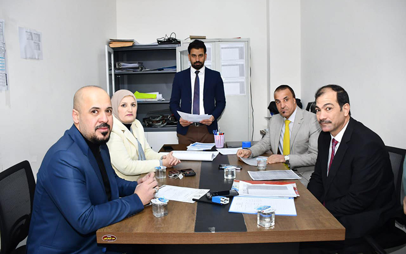 لجنة من رئاسة جامعة كركوك تجري زيارة تفقدية للقاعات الامتحانية لمتابعة سير الامتحانات النهائية