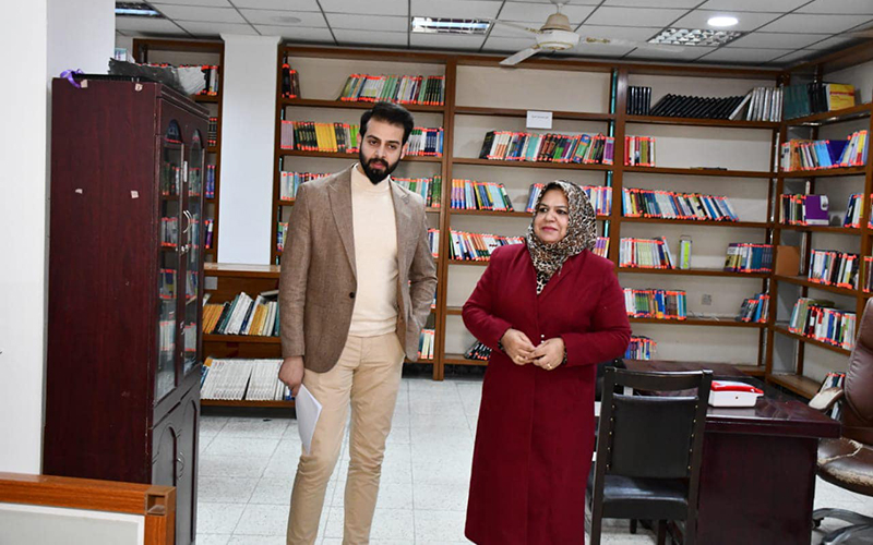 لجنة من رئاسة جامعة كركوك تزور كلية الإدارة والاقتصاد لمتابعة مبادرة "أقرأ"