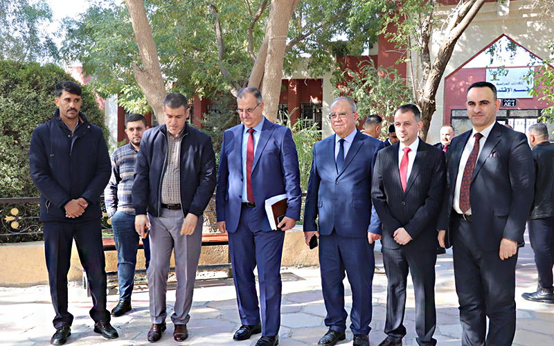 زيارة تفقدية لوفد لجنة عمداء كليات الإدارة والاقتصاد بمشاركة السيد العميد إلى جامعة تكريت لمتابعة استحداث قسم الاقتصاد الرقمي