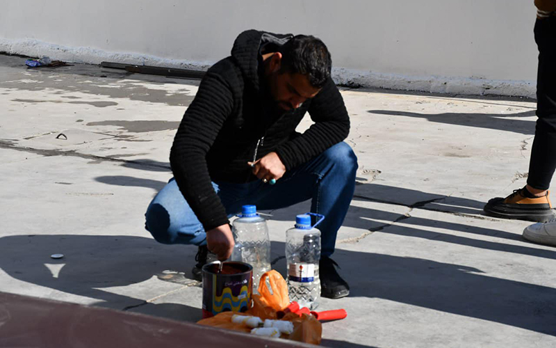 حملة تطوعية لتعزيز جمالية الحرم الجامعي في كلية الإدارة والاقتصاد