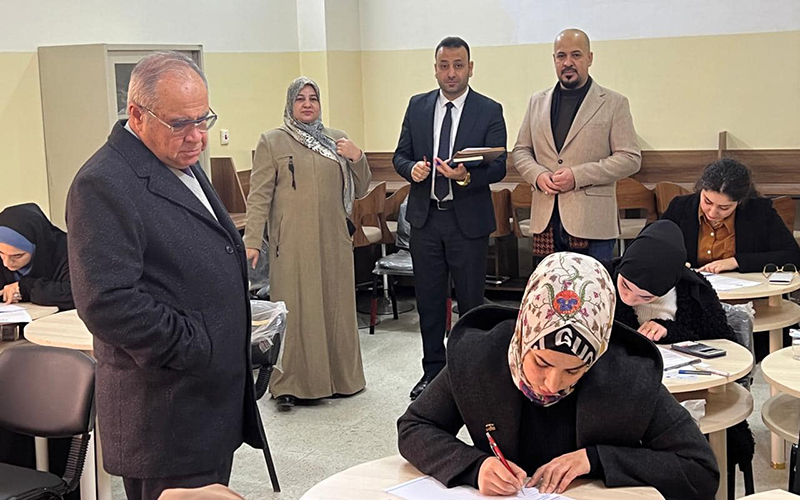 زيارة اللجنة الإشرافية من جامعة كركوك لمتابعة الدراسات العليا في الكلية