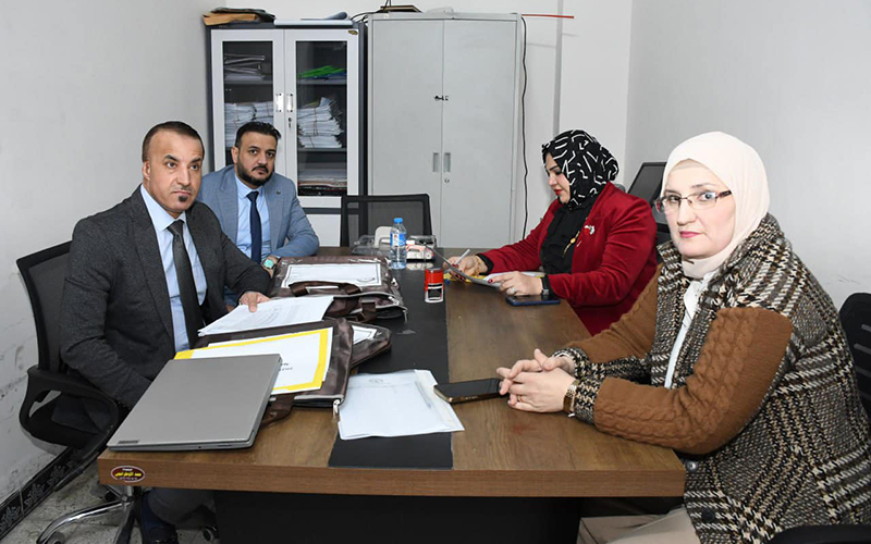 زيارة لجنة من رئاسة جامعة كركوك لكلية الإدارة والاقتصاد