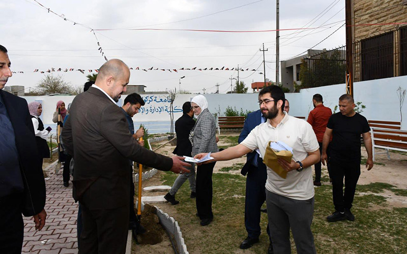 يوم التشجير الوطني في كلية الإدارة والاقتصاد – جامعة كركوك