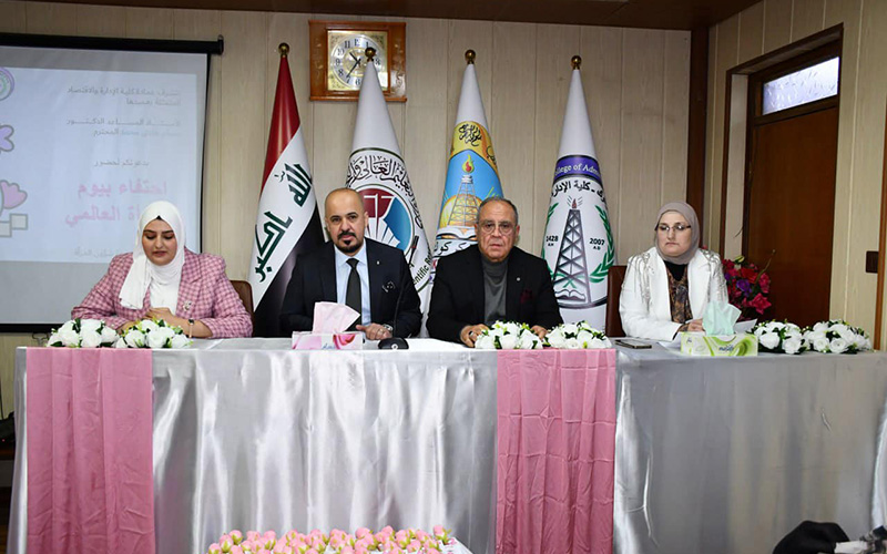 كلية الادارة والاقتصاد تنظم حفلاً مميزاً بمناسبة يوم المرأه العالمي