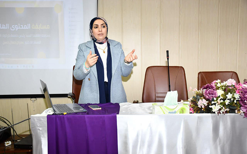 ورشة عمل مميزة بعنوان &quot;كيفية صناعة المحتوى الهادف&quot;، بمشاركة عدد من طلبة الكلية