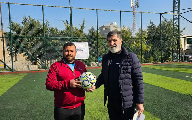 إقامة بطولة كرة القدم الخماسية للطلاب في كلية الادارة والاقتصاد