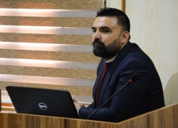 An awareness seminar at Kirkuk University on spreading the culture of volunteer campaigns among students