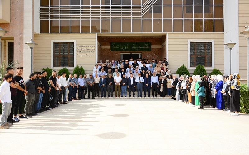 In solidarity with the Palestinian people, The College of Agriculture, University of Kirkuk organizes a stand in solidarity with its people