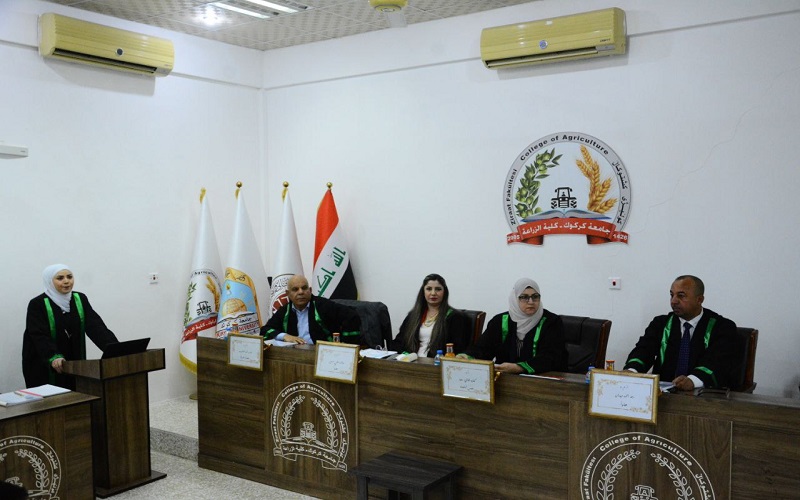 رسالة ماجستير في جامعة كركوك تناقش تأثير الرش الورقي بمستخلص الأعشاب البحرية وبعنصري الزنك والحديد في شتلات السدر.