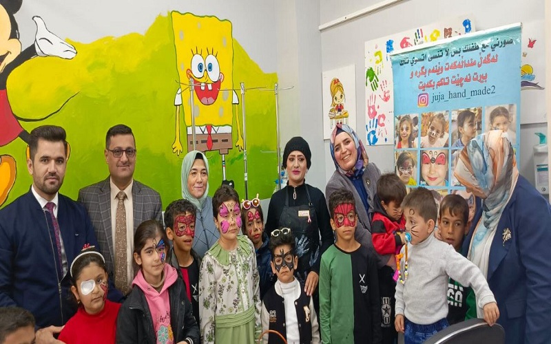 A humanitarian initiative organized by the College of Agriculture by visiting the Specialized Center for Cancer Tumors in Kirkuk