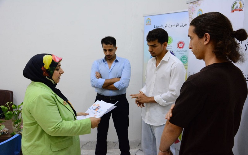 حملة توعوية في جامعة كركوك عن الصحة النفسية