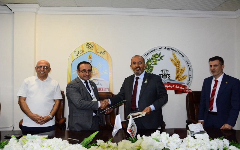 Dean of the College of Agriculture Signs a Cooperation Agreement with His Counterpart at the University of Duhok