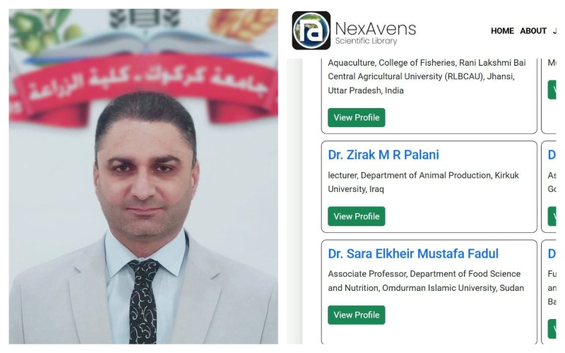 إختيار تدريسي من جامعة كركوك عضوا في هيئة تحرير مجلتين عالميتين