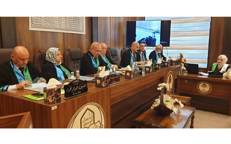 تدريسي من جامعة كركوك عضوا في لجنة مناقشة أطروحة دكتوراه في جامعة الموصل