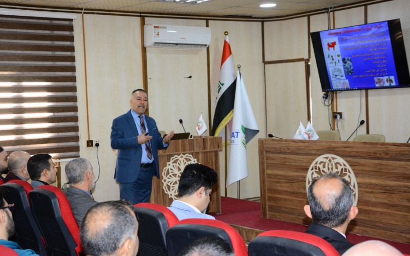 ندوة توعوية في جامعة كركوك عن الملوثات الكيميائية والحيوية والأدوية المترسبة في اللحوم
