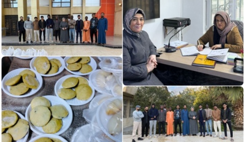 شعبة العمل التطوعي توزّع وجبة عشاء وسلّة غذائية لطلبة الدراسات الأجانب في الأقسام الداخلية