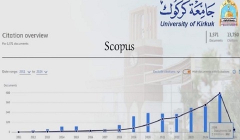 مع مطلع العام الجديد .. جامعة كركوك تواصل تقدمها وتسجل بحوث جديدة في مستوعب Scopus