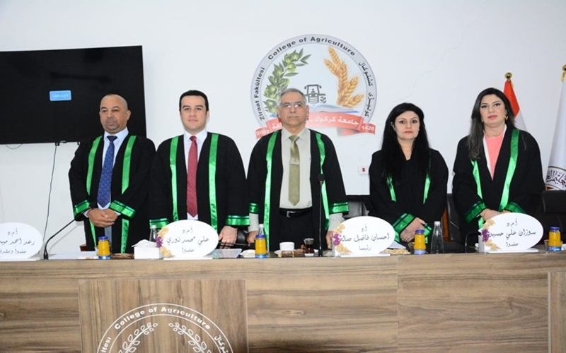 جامعة كركوك تناقش تأثير الرش بـ Barssinolide والبرولين والبورون في أشجار الرمان