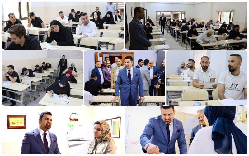 حرصا منه على إنجاحها .. رئيس جامعة كركوك يتابع سير الامتحانات النهائية للدراسات الأولية 