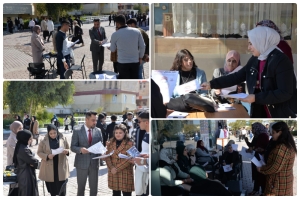 حملة تطوعية في كلية العلوم عن آفة المخدرات