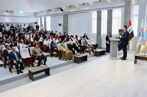 رئيس جامعة كركوك يكرم الطلبة المشاركين في الدورات التطويرية الهادفة ويؤكد على دعمهم
