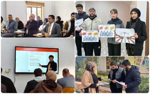 جامعة كركوك تنظم حملات ومحاضرات توعوية عن الفساد