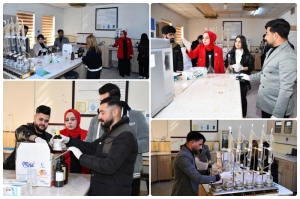 حملة تنظيف وصيانة مختبرات كلية النباتات الطبية والصناعية