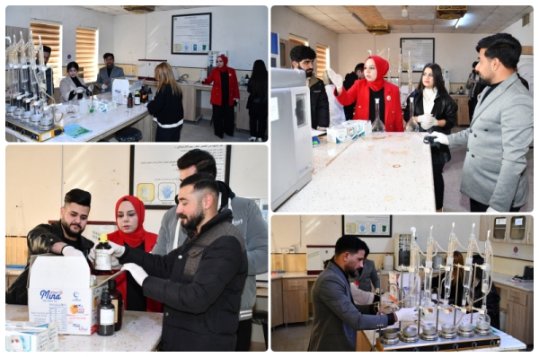 حملة تنظيف وصيانة مختبرات كلية النباتات الطبية والصناعية