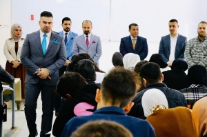 حرصا منه على إنجاح العملية الامتحانية رئيس جامعة كركوك يتابع سير الامتحانات النهائية للفصل الدراسي الأول