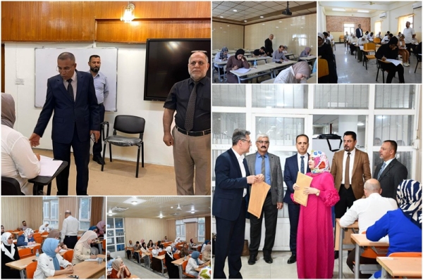 وسط أجواء أكاديمية منظمة .. طلبة الدراسات العليا في جامعة كركوك يؤدون امتحاناتهم النهائية