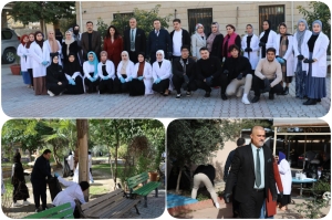 كلية التمريض تنظم حملة تطوعية لتنظيف قاعات وحدائق واروقة الكلية