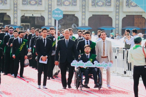 من غيث كربلاء وبمشاركة جامعة كركوك .. العتبة العباسية المقدسة تقيم حفلا مركزيا لتخرّج طلبة الجامعات العراقية