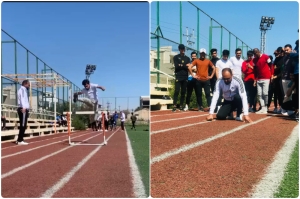 كلية التربية البدنية وعلوم الرياضة تقيم محاضرة عن اساسيات فعالية العاب القوى