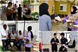 حملة تطوعية ارشادية في جامعة كركوك حول الحمى النزيفية