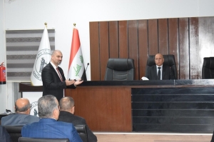 عميد كلية علوم الحاسوب وتكنولوجيا المعلومات يلقي محاضرة في رئاسة محكمة استئناف كركوك