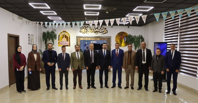 رئيس جامعة كركوك يجتمع مع مجلس كلية الآداب