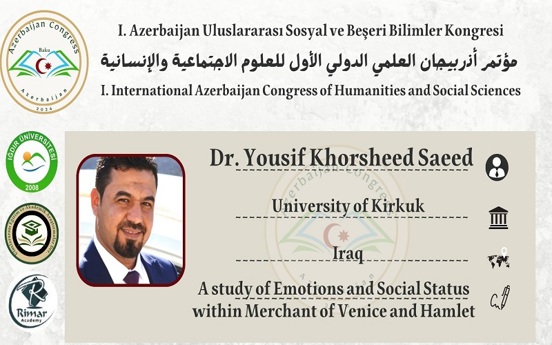 Participation of a Lecturer from the College of Arts, University of Kirkuk, in the First International Scientific Conference in Azerbaijan.