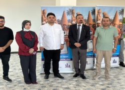 المفوضية المستقلة للانتخابات تنشر لوحات توعوية في كلية التربية الأساسية