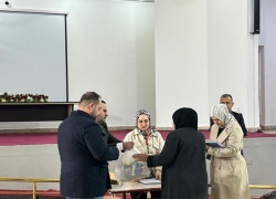 وحدة العمل التطوعي بكلية التربية الأساسية تشارك في زيارة مركز تأهيل المعاقين